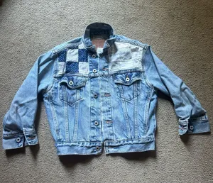 Patch work Levi’s Jean jacket thumbnail 1