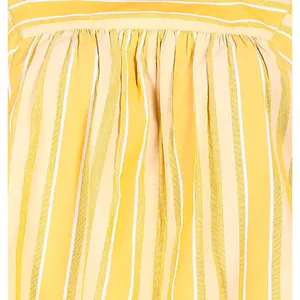 NWOT Tommy Hilfiger Mustard Yellow‎ Striped Flutter Sleeve Top - XXS thumbnail 6