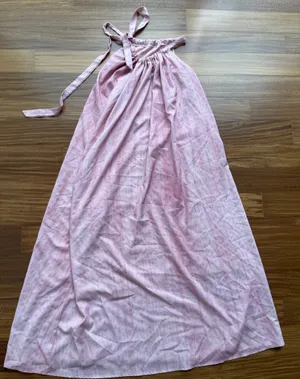 SheIn Rose Pink Halter Maxi Dress thumbnail 1