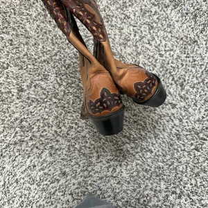 Old west perforated cowgirl boots thumbnail 6