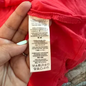 Free People Red Birds of a Feather Embroidered Mini Dress 12 Boho Folk Romantic thumbnail 15