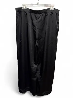 A New Day High-Rise Satin Wide Leg Pants Black Size Large Pockets thumbnail 7