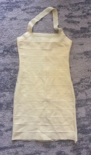 Yellow bandage dress thumbnail 1