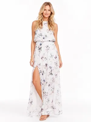 NEW Show Me Your MuMu Heather Halter Floral Maxi Dress Cottagecore S Summer thumbnail 3