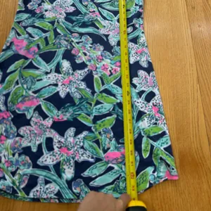 Lilly Pulitzer Tammy Dress Small S Bright Navy Sway This Way Floral Fish UPF 50+ thumbnail 10