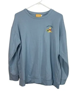 Disney Resort Blue Winnie the Pooh Sweatshirt size L thumbnail 1