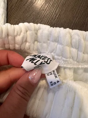 Princess Polly white joggers  thumbnail 2