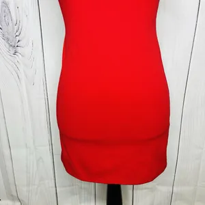 Lucy in the Sky Mini Dress Sz S Red Cocktail Party Night Out thumbnail 3