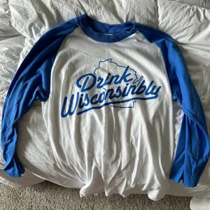 Drink Wisconsinbly Shirt Blue thumbnail 1