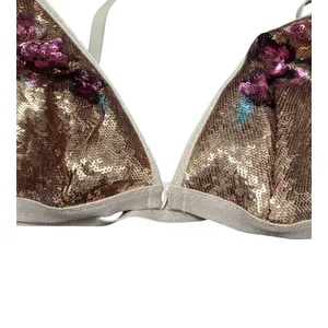 Victoria's Secret Sequin Floral Bralette Size: L thumbnail 2