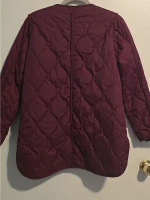 St. John's Bay Quilted Wine-Red Puffer Jacket thumbnail 9