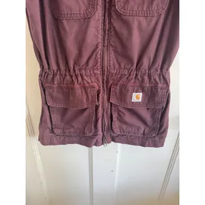 Carhartt women's El Paso Ripstop Utility Vest in Blackberry size XS‎ (0/2) thumbnail 4
