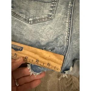 American Eagle Women's 14 Curvy Hi Rise Shortie Denim Shorts Distressed thumbnail 8