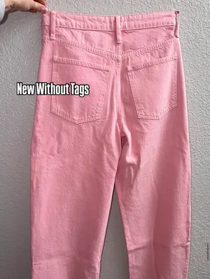 FRAME Pink Denim Jeans thumbnail 3