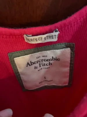 Women’s Abercrombie & Fitch Hot Pink Ribbed Tank Top Size Small thumbnail 2