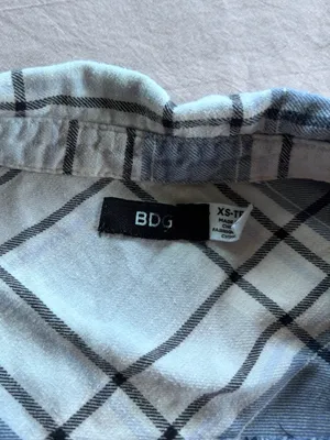 Urban Outfitters Blue & White Flannel thumbnail 3