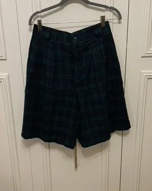 Vintage BRIGGS‎ New York Women's Plaid Bermuda Shorts Size 12 thumbnail 1
