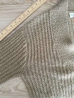 The Great. 0 XS‎ Montana Crop Cardigan Beige Tan Relaxed Boxy Boho thumbnail 11