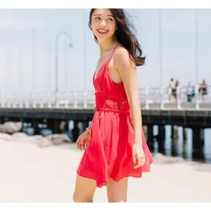 Jetset Diaries Grazie Red Lace Mini Dress XS NWT Backless‎ Scallop Party thumbnail 16