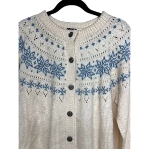 Dale of Norway Vintage Wool Nordic Faire Isle Button Down Cardigan Size Medium‎ thumbnail 3