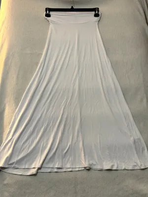 Johnny S White Modal Blend Maxi Skirt Size S thumbnail 1