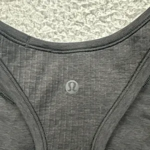 Lululemon Ebb To Street Racerback Crop Tank Black Athletic Athleisure Women's 6 thumbnail 3
