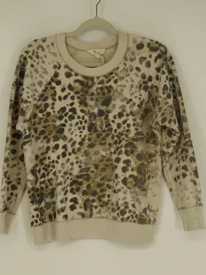 Isabel Marant Étoile Leopard Print Sweatshirt M Animal Print Crewneck Designer thumbnail 2