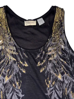 Miss Me Black Embellished Lace Up Back Handkerchief Mini Dress thumbnail 6