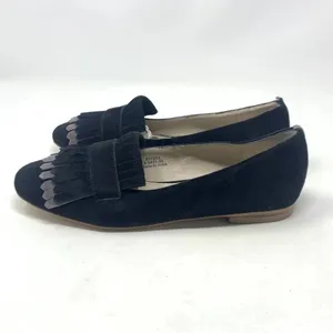 Boden Melody Suede Loafers Black‎ & Pewter Fringe Flats Size 36 / US 5.5 thumbnail 9