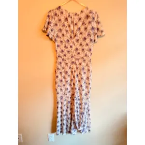 Shabby Chic Lace Dress Women Small Purple‎ Floral Cottagecore Romantic S20B0231 thumbnail 4
