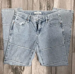 Pacsun low rise straight jeans, light wash size 26 thumbnail 1