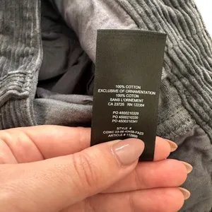 ARITZIA TNA Ripcord Mid-Rise‎ Corduroy Pant Blue/Gray Sz 6 thumbnail 6