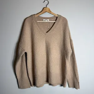 Favorite Daughter The William Sweater Wool Cashmere Women's Large Almond NWOT thumbnail 4