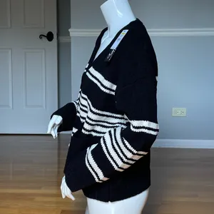 Supplies by UNIONBAY Striped Button Front Cardigan Sweater M NWT thumbnail 2