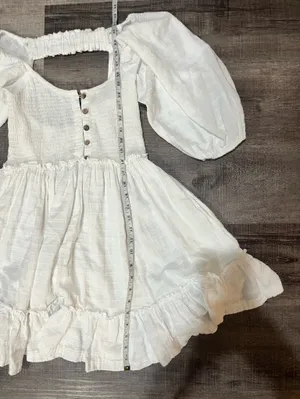 FREE PEOPLE Summer Picnic Mini Dress in White thumbnail 7