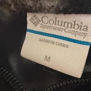 Columbia West Bend Full Zip Fuzzy Sherpa Jacket Black Gray Frosted checkered M thumbnail 6