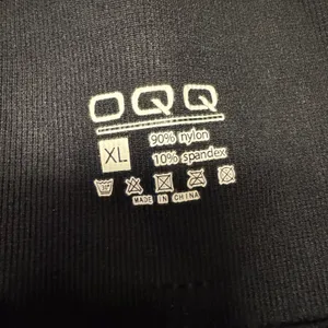 2086 | OQQ Seamless High Waisted‎ Scrunch Butt Gym Leggings Black Womens XL thumbnail 5