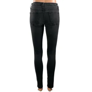 Flying Monkey Women's Black Low Rise Distressed Skinny Denim Jeans Size 26 thumbnail 3