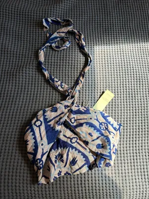 Christian Siriano Linen Crop Top thumbnail 1