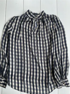 H&M Sheer High Neck Blouse, Size S thumbnail 5