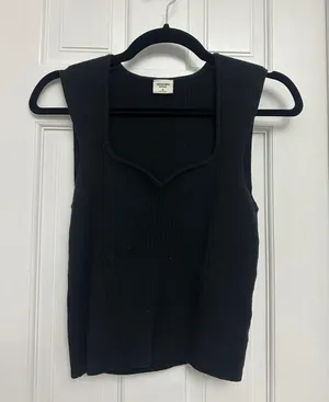 Knit Ribbed Tank Top thumbnail 1