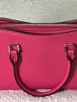 Nine West Strawberry Pink Shoulder Bag Purse Women’s Handbag Large thumbnail 11