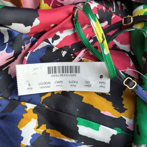 NWT J. Crew Colorful spaghetti strap brushstroke Abstract SILK dress midi 8 thumbnail 2