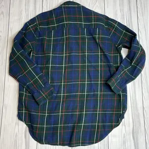 Madewell Flannel Oversized Ex-Boyfriend Shirt in Dark Plaid small thumbnail 8
