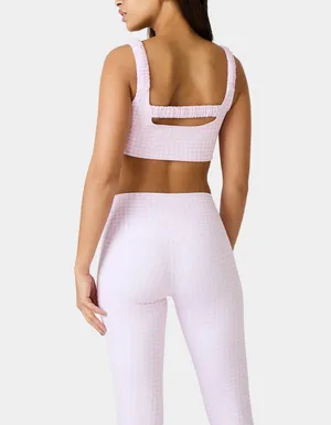 Pink gingham workout set Size L thumbnail 2