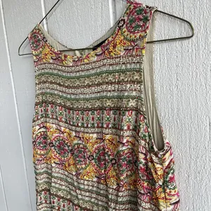 Hemant & Nandita Beaded Drop Waist Shift Mini‎ Dress in Multicolor Size 4 thumbnail 2