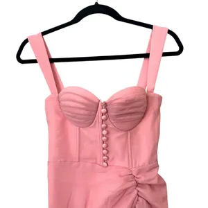 ADEIRLINA Showtime‎ II Corset Style Midi Dress Pink NWT XS thumbnail 6
