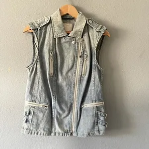 Rebecca Taylor Denim Vest thumbnail 4