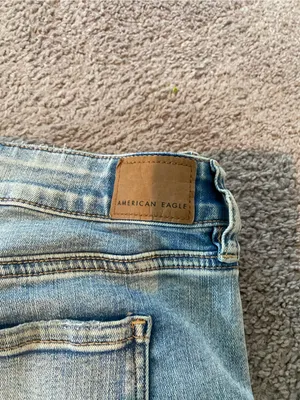 American Eagle Outfitters Light Wash Distressed Skinny Jeans thumbnail 9