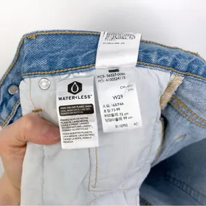 LEVI'S Premium 501 Denim Jean Short Light Wash 29 thumbnail 9